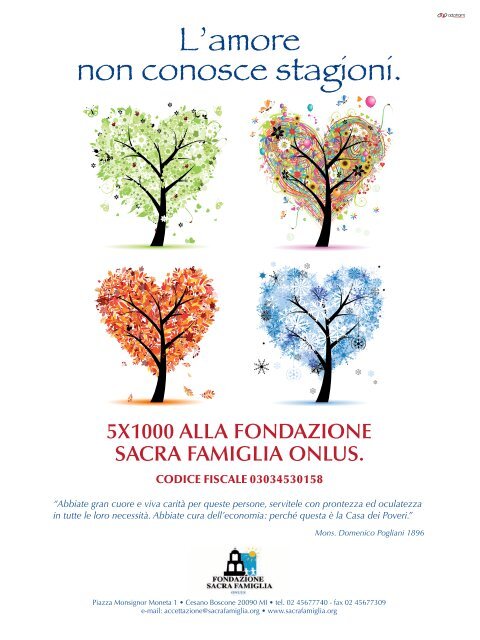 Marzo - Fondazione Sacra Famiglia Onlus