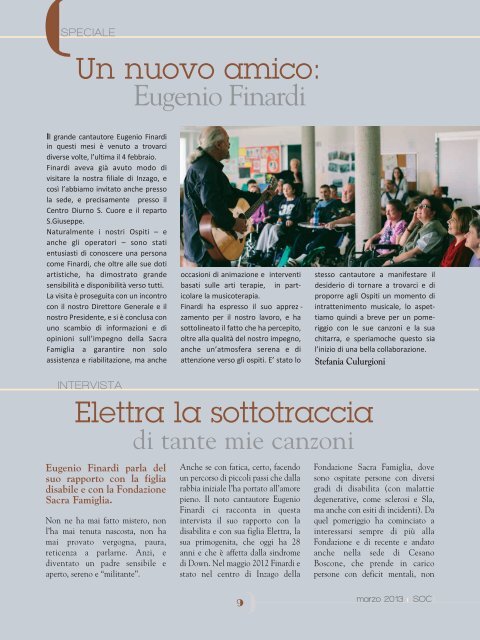 Marzo - Fondazione Sacra Famiglia Onlus