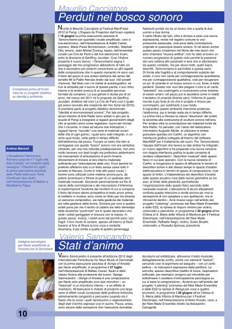 ESZ NEWS N. 58_giugno 2012.pdf - Edizioni Suvini Zerboni