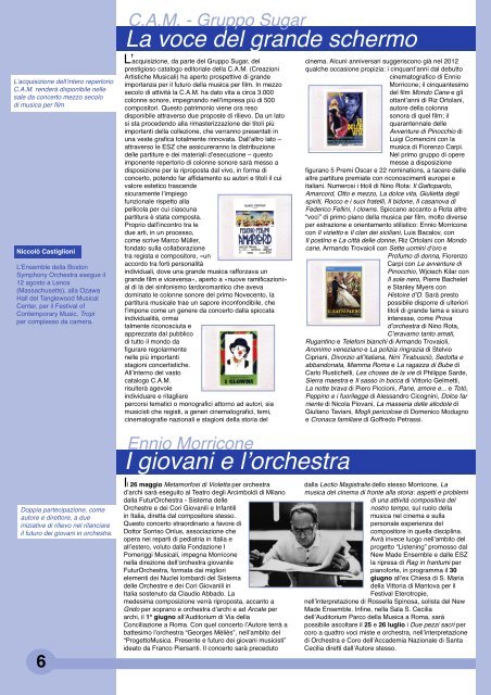 ESZ NEWS N. 58_giugno 2012.pdf - Edizioni Suvini Zerboni