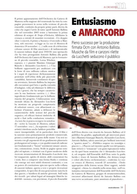 2013 | Anno 9 | numero 1 - Orchestra da Camera di Mantova