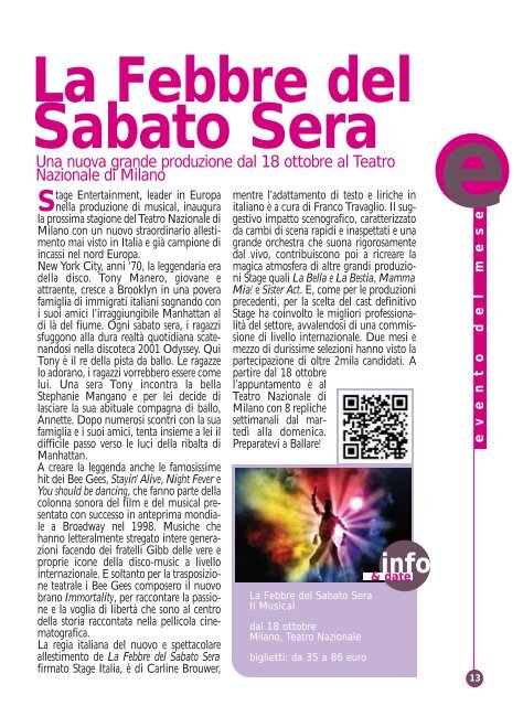 La Febbre del Sabato Sera - TicketOne