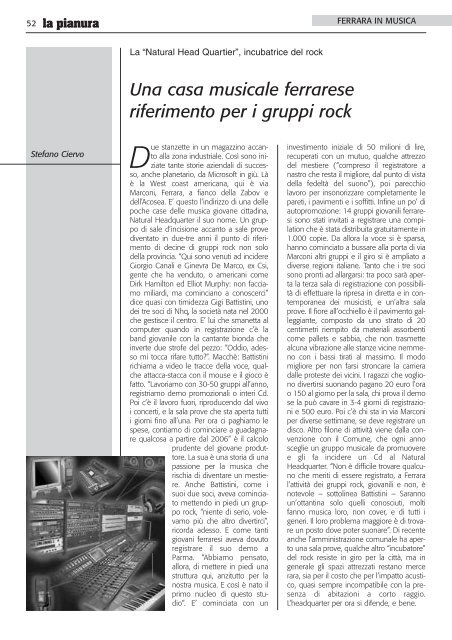 2004 n.2 La Pianura - Camera di Commercio di Ferrara