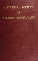 historical society of western pennsylvania - Clpdigital.org