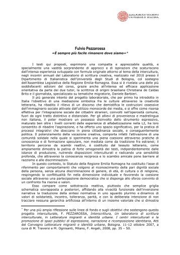 42. [PDF] Fulvio Pezzarossa - Assemblea Legislativa