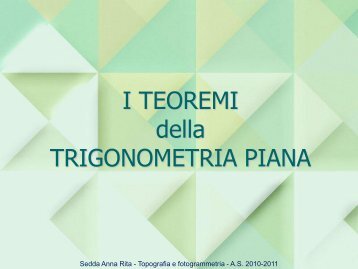 Teoremi della trigonometria