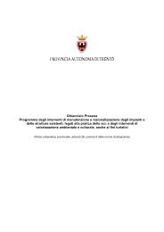 Programma degli interventi - Valutazione ambientale - Provincia ...