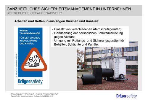 ganzheitliches sicherheitsmanagement - Arbeitsschutztag in ...