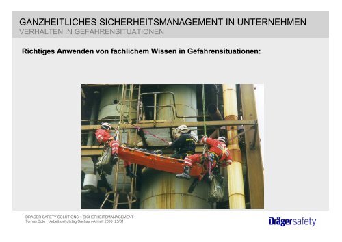 ganzheitliches sicherheitsmanagement - Arbeitsschutztag in ...