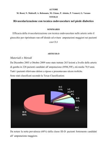 Rivascolarizzazione con tecnica endovascolare nel ... - ABCsalute.it