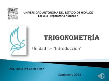 Trigonometría II - Universidad Autónoma del Estado de Hidalgo