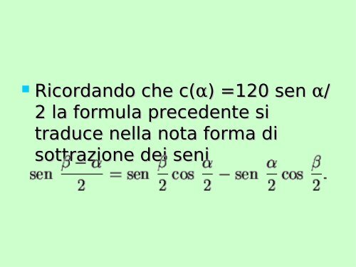 Piccola storia della trigonometria - Dipartimento di Matematica "U ...