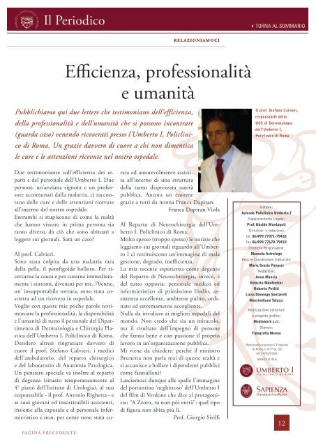 Il Periodico - Policlinico Umberto I