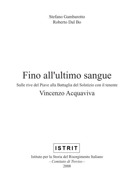 Fino all'ultimo sangue - istrit.org