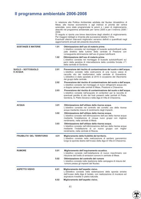 Dichiarazione Ambientale 2008 - Edipower S.p.a.