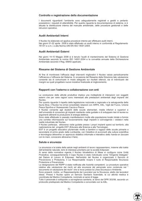 Dichiarazione Ambientale 2008 - Edipower S.p.a.