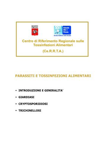 Parassiti e malattie trasmesse da alimenti ed acqua - Azienda USL 3 ...