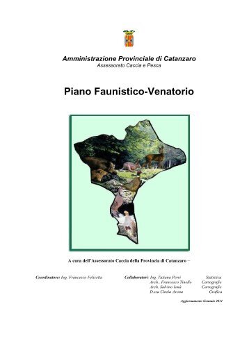 1-Piano Faunistico Venatorio completo - Provincia di Catanzaro