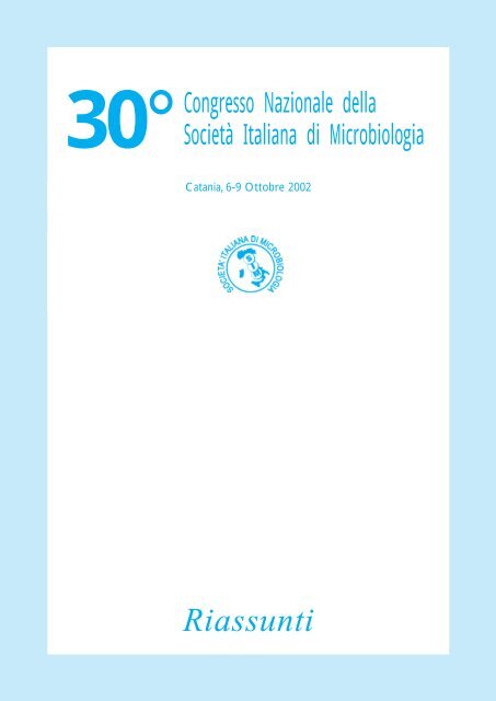 30° congresso nazionale della - Società Italiana di Microbiologia