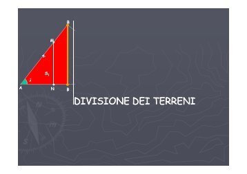 topografia 3 divisione dei terreni