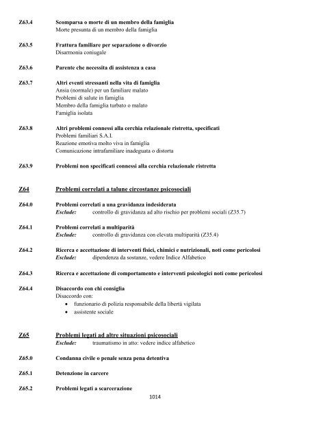 Classificazione Statistica Internazionale delle Malattie e dei ...