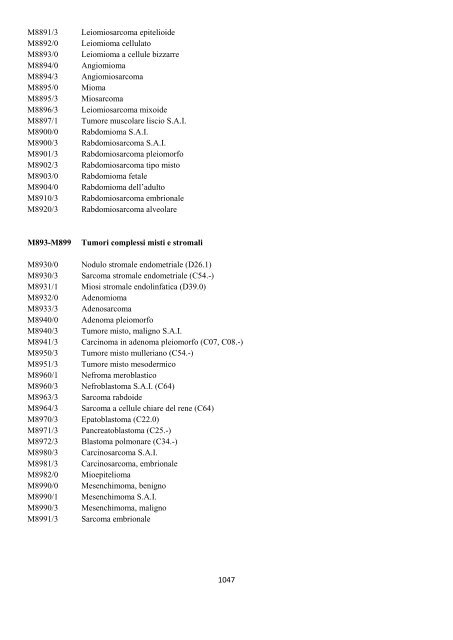 Classificazione Statistica Internazionale delle Malattie e dei ...