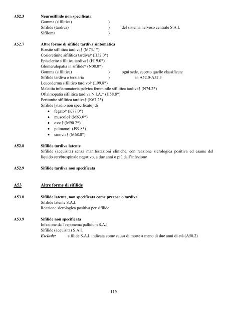 Classificazione Statistica Internazionale delle Malattie e dei ...