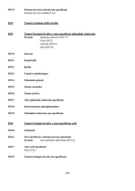 Classificazione Statistica Internazionale delle Malattie e dei ...