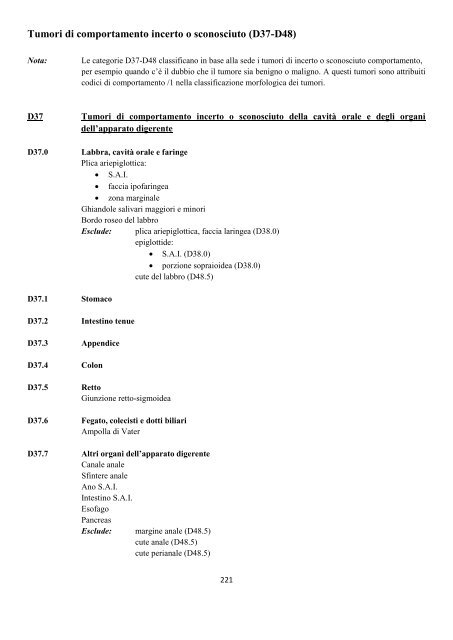 Classificazione Statistica Internazionale delle Malattie e dei ...