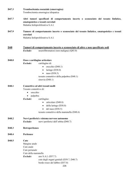 Classificazione Statistica Internazionale delle Malattie e dei ...