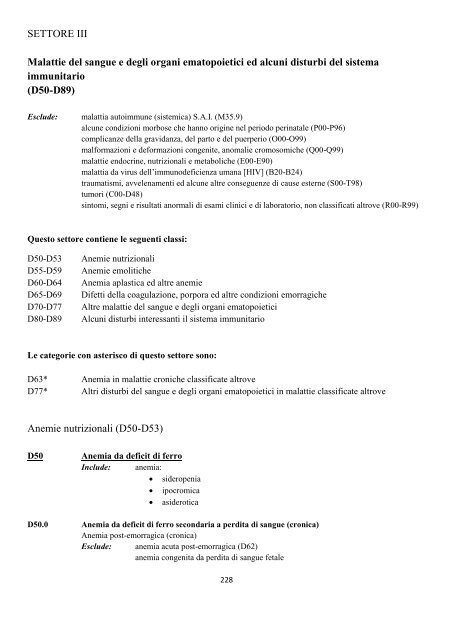 Classificazione Statistica Internazionale delle Malattie e dei ...