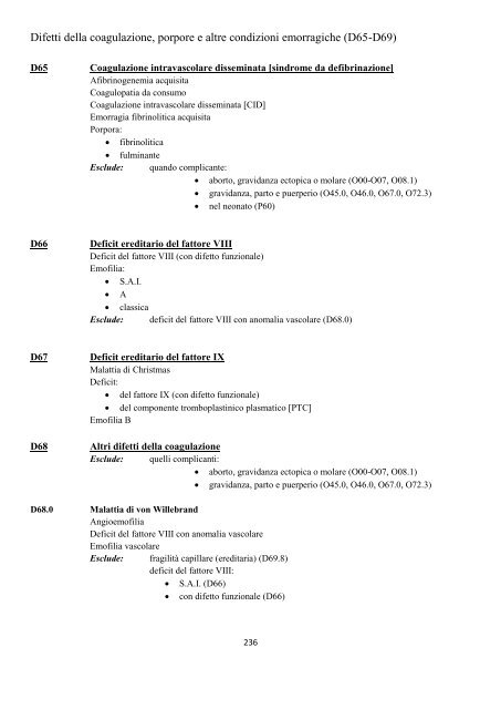 Classificazione Statistica Internazionale delle Malattie e dei ...