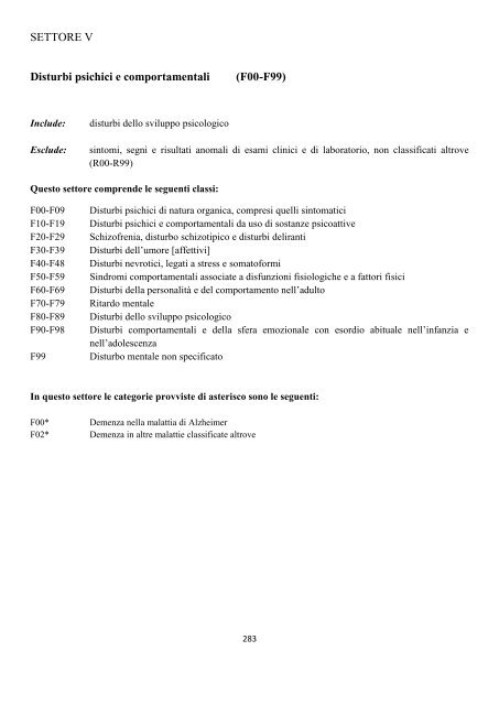 Classificazione Statistica Internazionale delle Malattie e dei ...