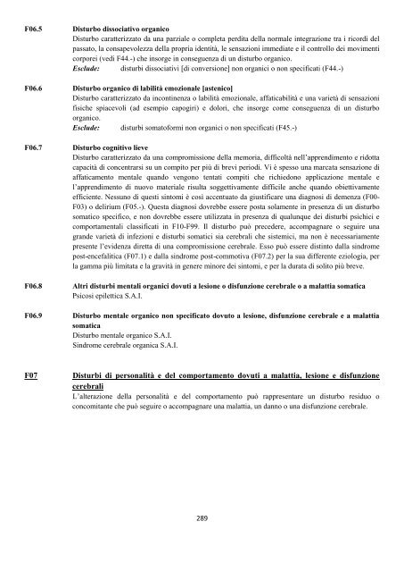 Classificazione Statistica Internazionale delle Malattie e dei ...