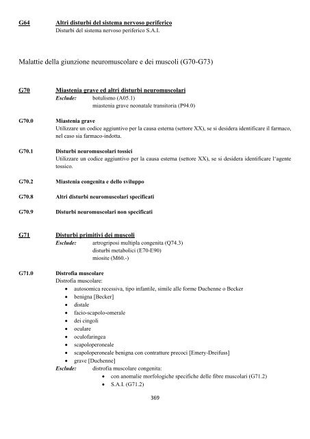 Classificazione Statistica Internazionale delle Malattie e dei ...