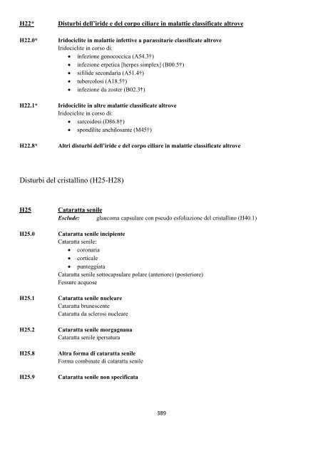 Classificazione Statistica Internazionale delle Malattie e dei ...