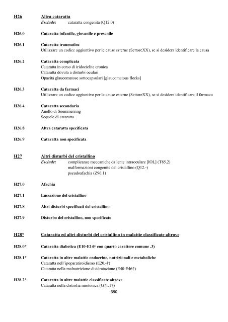 Classificazione Statistica Internazionale delle Malattie e dei ...