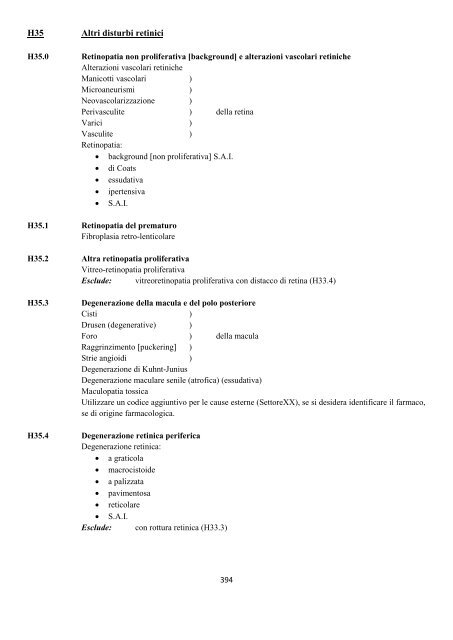 Classificazione Statistica Internazionale delle Malattie e dei ...