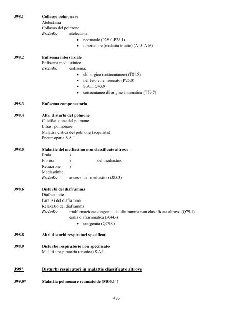 Classificazione Statistica Internazionale delle Malattie e dei ...