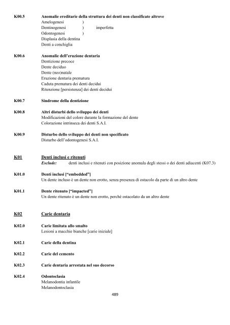 Classificazione Statistica Internazionale delle Malattie e dei ...