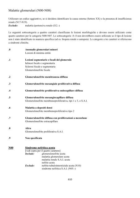 Classificazione Statistica Internazionale delle Malattie e dei ...