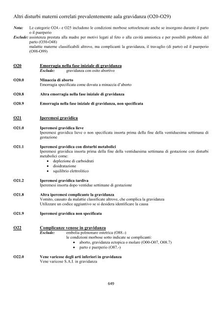 Classificazione Statistica Internazionale delle Malattie e dei ...