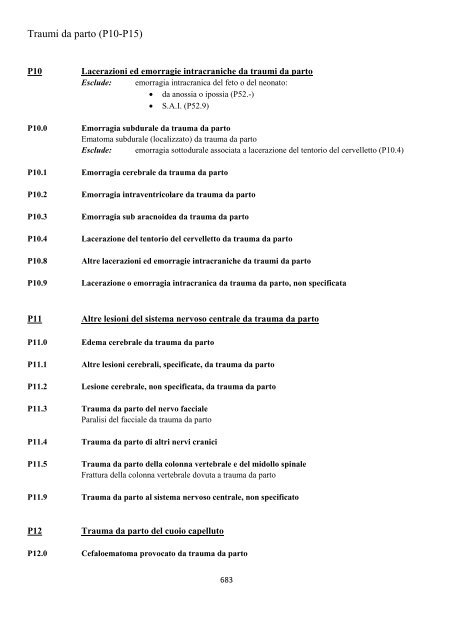 Classificazione Statistica Internazionale delle Malattie e dei ...