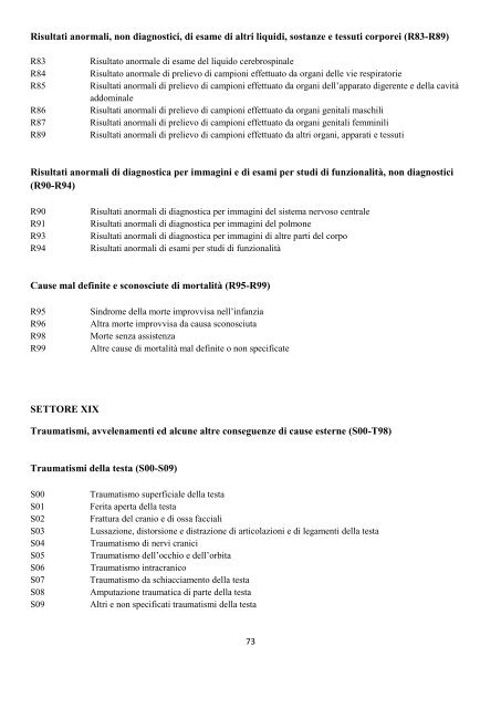 Classificazione Statistica Internazionale delle Malattie e dei ...