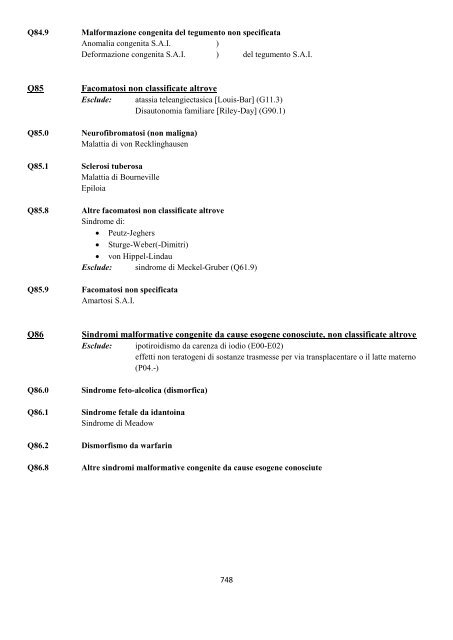 Classificazione Statistica Internazionale delle Malattie e dei ...