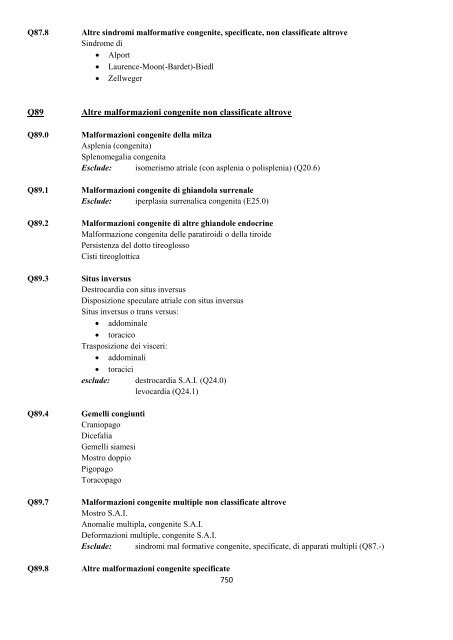 Classificazione Statistica Internazionale delle Malattie e dei ...