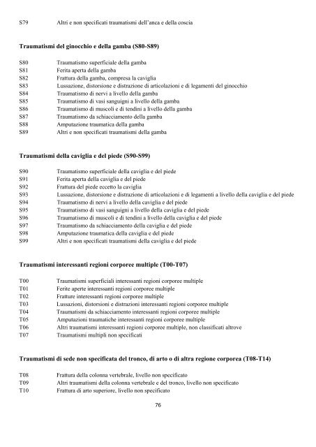 Classificazione Statistica Internazionale delle Malattie e dei ...