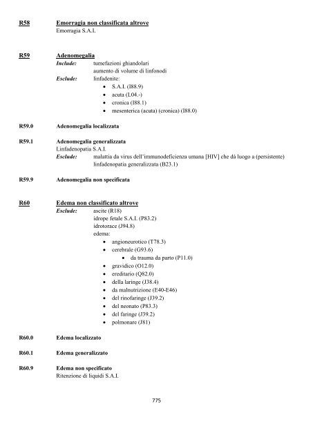 Classificazione Statistica Internazionale delle Malattie e dei ...