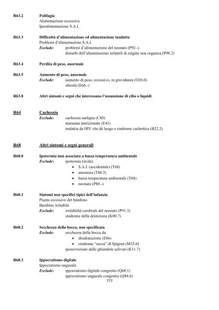 Classificazione Statistica Internazionale delle Malattie e dei ...