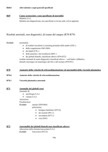 Classificazione Statistica Internazionale delle Malattie e dei ...